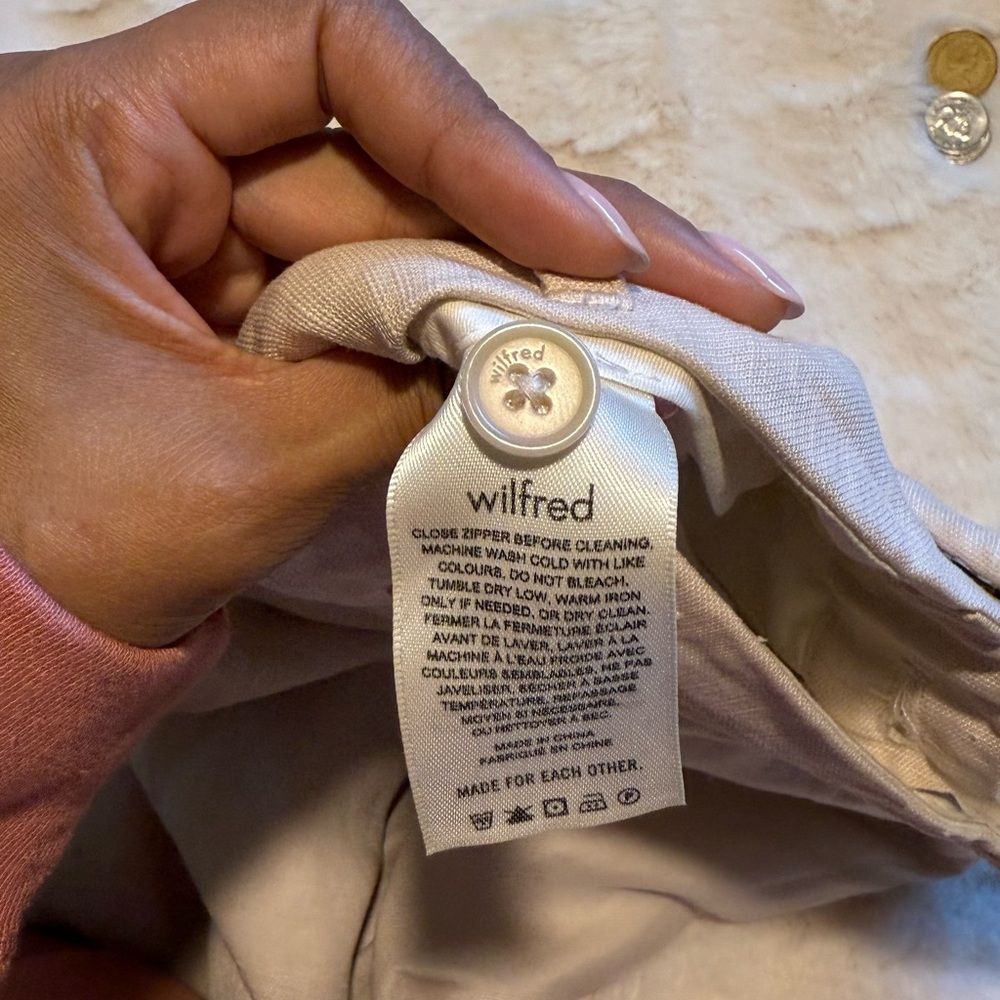 Wilfred Vito Cream Button-Detail Pants - Picture 5 of 6